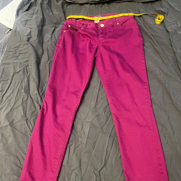 Mossimo Petite Size 6 Skinny Jeans in Fuscia - Picture 5 of 7